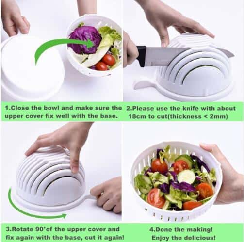 Salad Cutter Bowl – get your chopped salad in 60 seconds