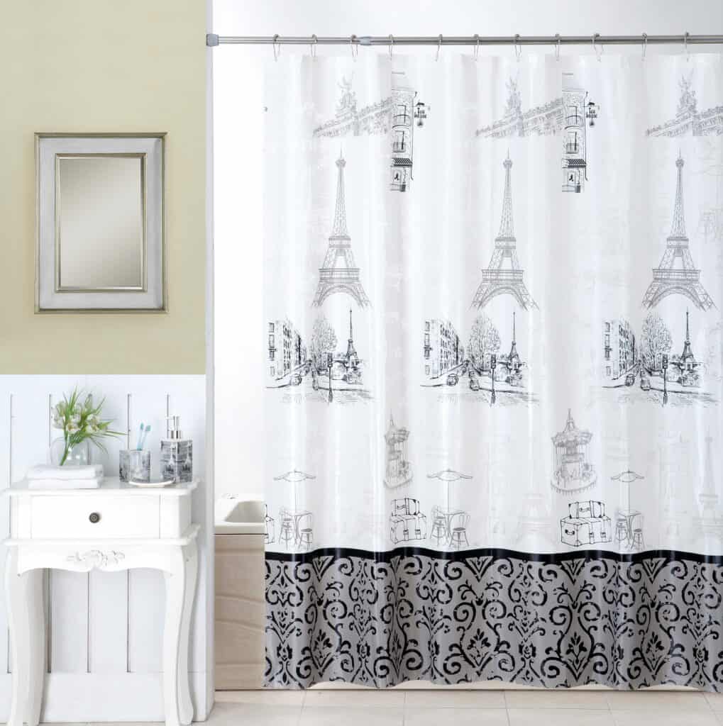 How To Decorate Shower Doors With Curtains | Mayfield Market