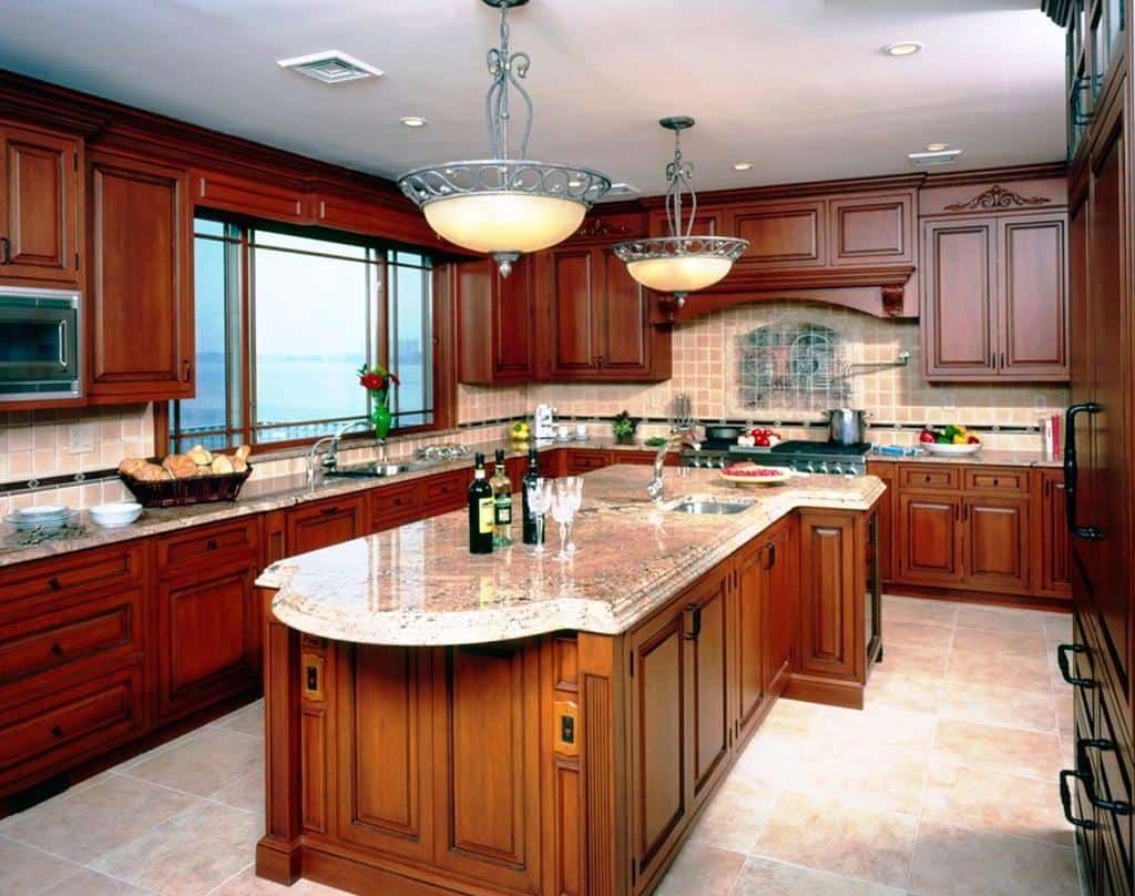 How To Lighten Up A Kitchen With Cherry Cabinets | Mayfield Market